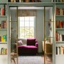 Victorian Terrace, Waterloo | Reclaimed brass doors open out into library space | Interior Designers